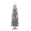 8720286011522_g_en_hd_2.jpg Slim Artificial Christmas Tree with Flocked Snow Green 150 cm PVC