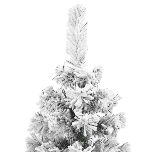8720286011522_g_en_hd_3.jpg Slim Artificial Christmas Tree with Flocked Snow Green 150 cm PVC