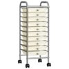 8720286011744_a_en_hd_1.jpg 10-Drawer Mobile Storage Trolley White Plastic