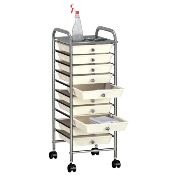 8720286011744_g_en_hd_1.jpg 10-Drawer Mobile Storage Trolley White Plastic