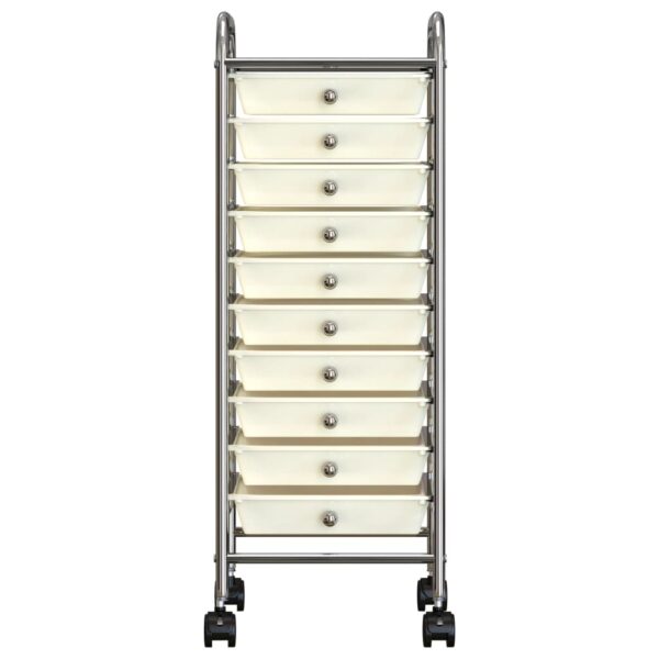 8720286011744_g_en_hd_2.jpg 10-Drawer Mobile Storage Trolley White Plastic