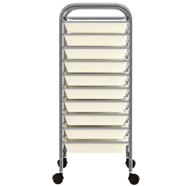 8720286011744_g_en_hd_3.jpg 10-Drawer Mobile Storage Trolley White Plastic