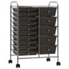 8720286011782_a_en_hd_1.jpg XXL 15-Drawer Mobile Storage Trolley Black Plastic
