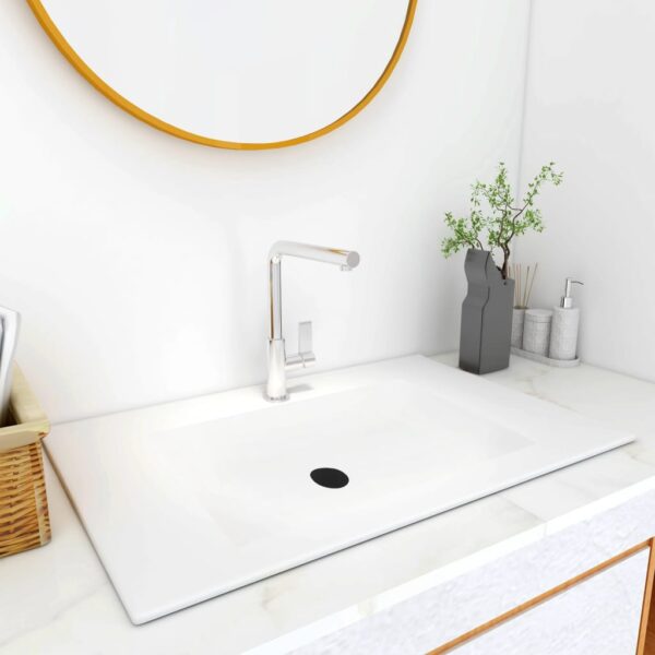 Built-in Wash Basin 600x460x130 mm SMC White