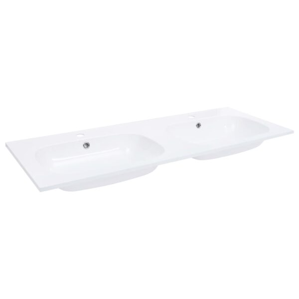 Built-in Double Wash Basin 1205x460x145 mm SMC White