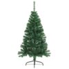 Artificial Half Christmas Tree with Stand Green 150 cm PVC