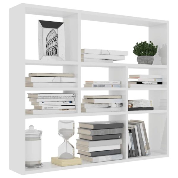 8720286017333_g_en_hd_1.jpg Wall Shelf White 90x16x78 cm Engineered Wood
