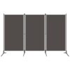 3-Panel Room Divider Anthracite 260x180 cm