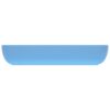 Luxury Basin Rectangular Matt Light Blue 71x38 cm Ceramic