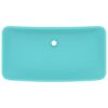 Luxury Basin Rectangular Matt Light Green 71x38 cm Ceramic