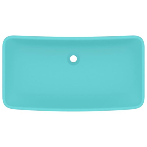 Luxury Basin Rectangular Matt Light Green 71x38 cm Ceramic