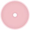 Luxury Bathroom Basin Round Matt Pink 32.5x14 cm Ceramic