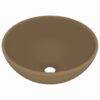 8720286036792_a_en_hd_1.jpg Luxury Bathroom Basin Round Matt Cream 32.5x14 cm Ceramic