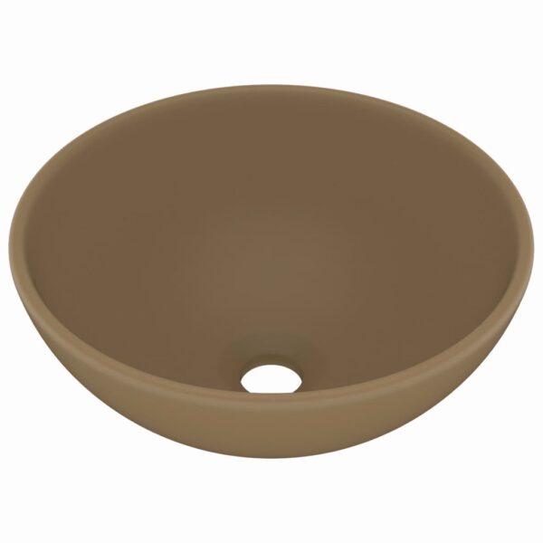 8720286036792_a_en_hd_1.jpg Luxury Bathroom Basin Round Matt Cream 32.5x14 cm Ceramic