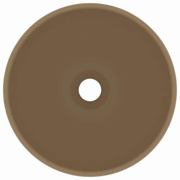 8720286036792_g_en_hd_1.jpg Luxury Bathroom Basin Round Matt Cream 32.5x14 cm Ceramic