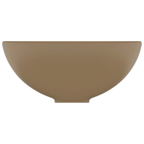 8720286036792_g_en_hd_2.jpg Luxury Bathroom Basin Round Matt Cream 32.5x14 cm Ceramic