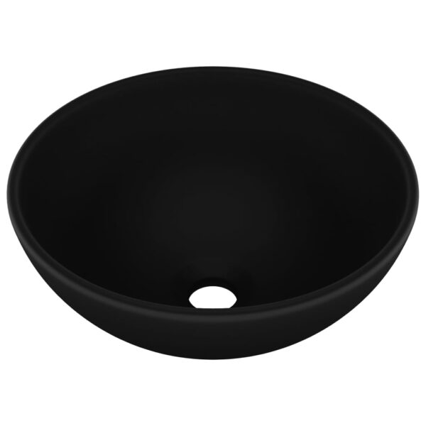 8720286036808_a_en_hd_1.jpg Luxury Bathroom Basin Round Matt Black 32.5x14 cm Ceramic