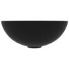 Bathroom Sink Ceramic Matt Black Round