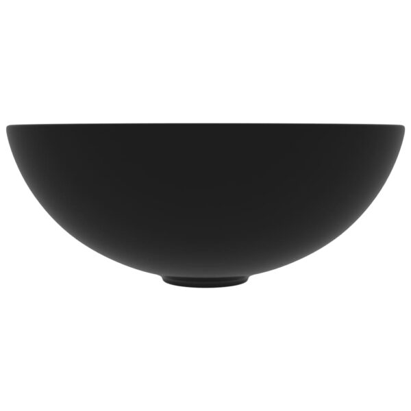 Bathroom Sink Ceramic Matt Black Round