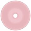 Luxury Wash Basin Round Matt Pink 40x15 cm Ceramic