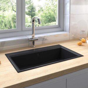 Kitchen Sink Black 79 x 50 x 31 cm Granite