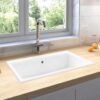 Kitchen Sink White 79 x 50 x 31 cm Granite