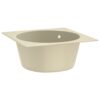 Kitchen Sink with Overflow Hole Beige Granite