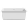 Kitchen Sink with Overflow Hole White Granite