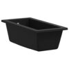 Kitchen Sink with Overflow Hole Black Granite