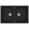 Kitchen Sink Black 76 x 48 x 30 cm Granite