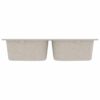 Kitchen Sink Beige 76 x 48 x 30 cm Granite