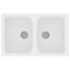Kitchen Sink White 76 x 48 x 30 cm Granite