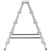 Aluminium Double-Sided Step Ladder 5 Steps 113 cm