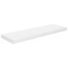 Floating Wall Shelf High Gloss White 80x23.5x3.8 cm MDF