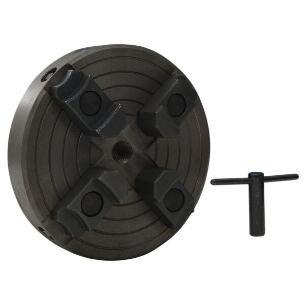 8720286090602_g_en_hd_1.jpg 4 Jaw Wood Chuck with M18 Connection Steel Black 150x63 mm