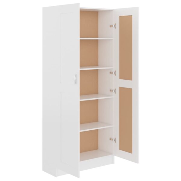Book Cabinet White 82.5x30.5x185.5 cm Engineered Wood