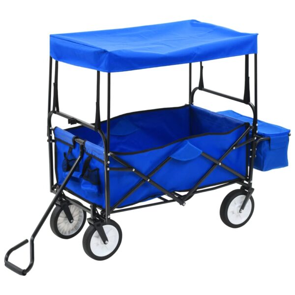 8720286144930_g_en_hd_1.jpg Folding Hand Trolley with Canopy Steel Blue