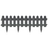 Lawn Edgings 25 pcs Anthracite 10 m PP