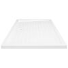 Shower Base Tray with Dots White 80x120x4 cm ABS