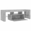 TV Cabinet with LED Lights Concrete Grey 120x35x40 cm