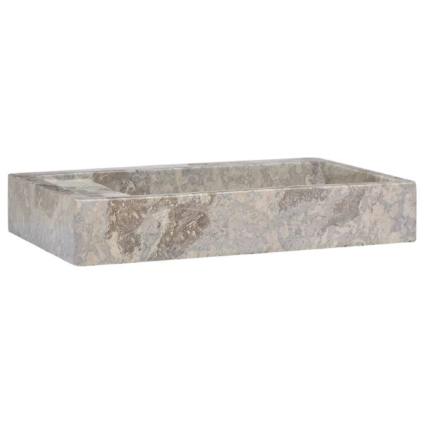Sink Grey 58x39x10 cm Marble