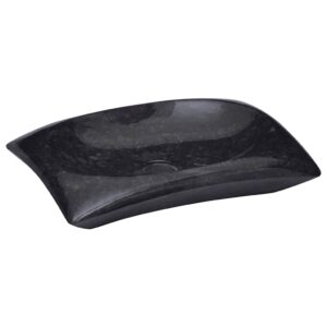 Sink Black 50x35x10 cm Marble