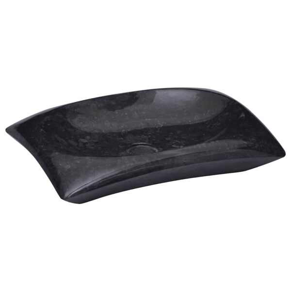 Sink Black 50x35x10 cm Marble