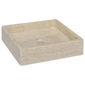 Sink Cream 40x40x10 cm Marble