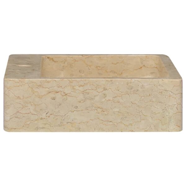Sink Cream 40x40x12 cm Marble