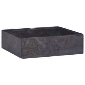 Sink Black 40x40x12 cm Marble