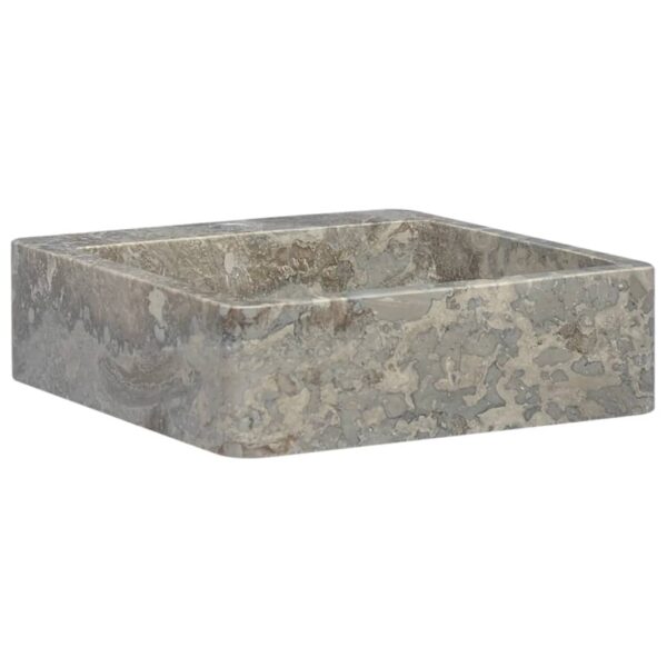 Sink Grey 40x40x12 cm Marble