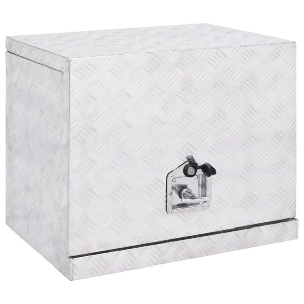 Aluminium Box 62x40x50 cm Silver
