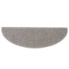 Stair Mats Self-adhesive Sisal-Look 15 pcs 65x21x4 cm Silver
