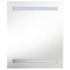 LED Bathroom Mirror Cabinet Black 50x14x60 cm